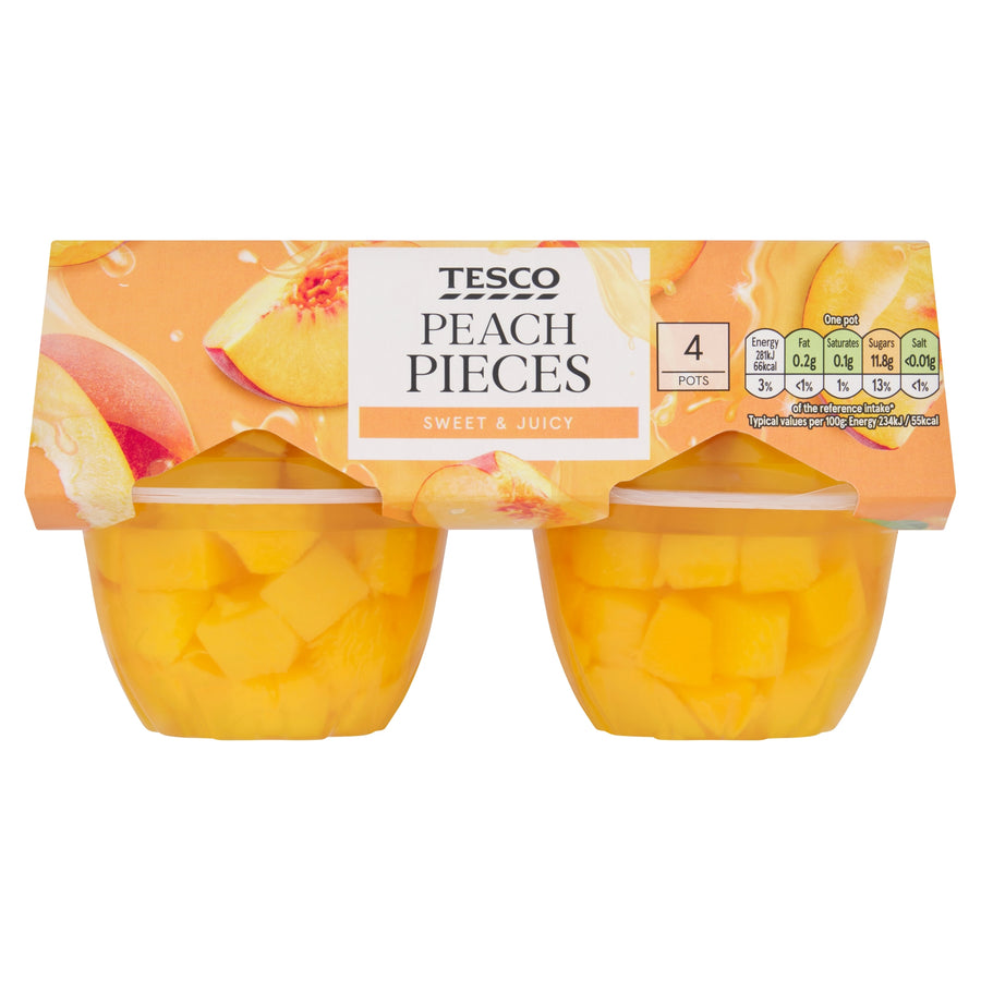 Tesco Peach Pieces 4 x 120g