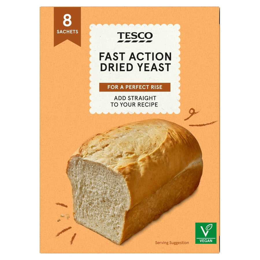 Tesco Fast Action Dried Yeast 56G