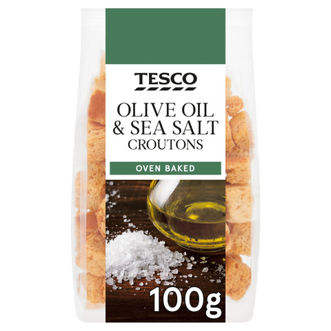 Tesco Olive Oil & Sea Salt Croutons 100G