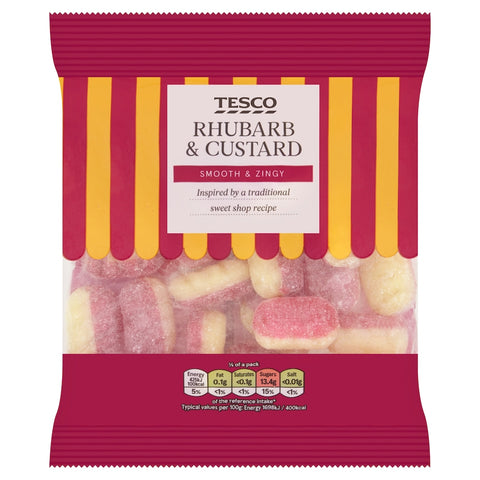 Tesco Rhubarb And Custard Sweets 200G
