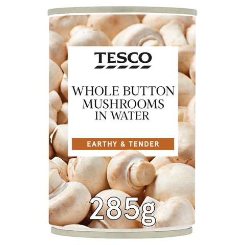 Tesco Whole Button Mushroom 285G