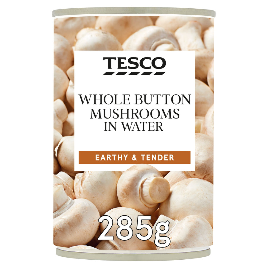 Tesco Whole Button Mushroom 285G