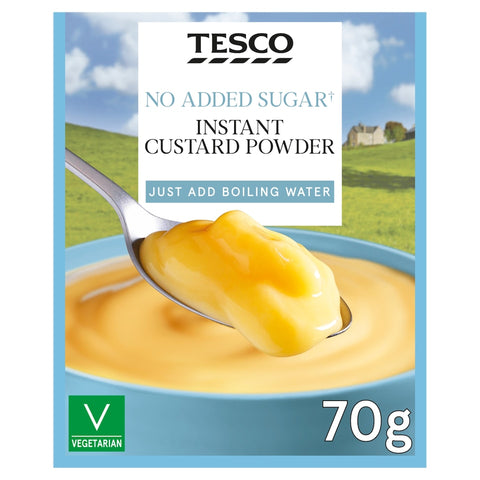 Tesco No Added Sugar Instant Custard Mix 70G