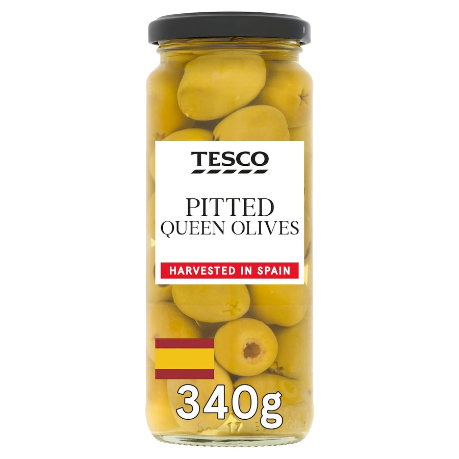 Tesco Pitted Queen Olives 340G