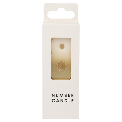 Table Fun Gold Numerical Candle No.8