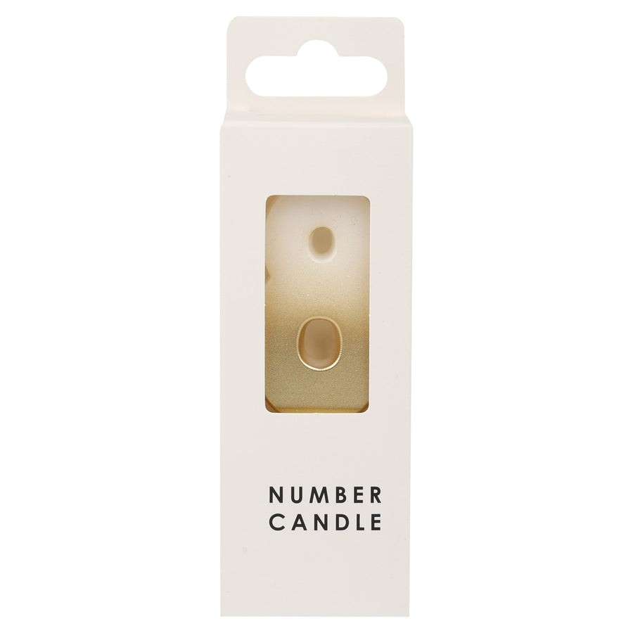 Table Fun Gold Numerical Candle No.8