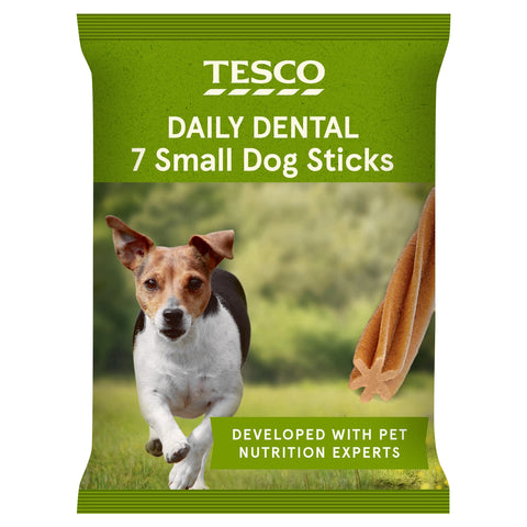 Tesco Daily Dental Small Dog Sticks 110g