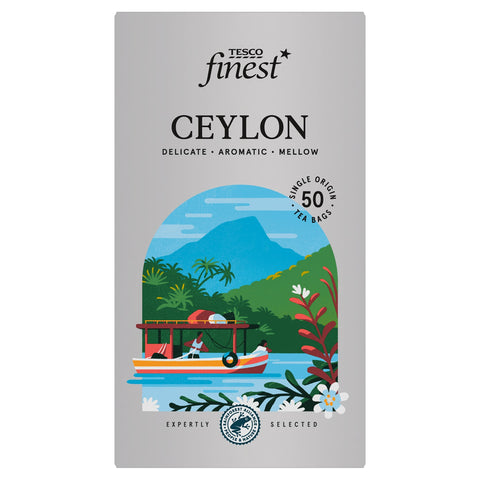 Tesco Finest Ceylon 50 Tea Bags 125G