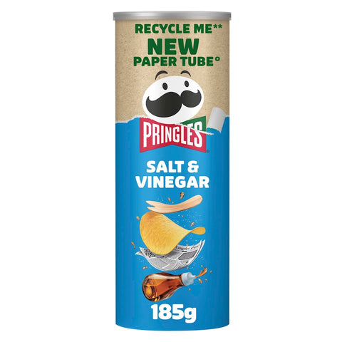 Pringles Salt & Vinegar Sharing Crisps 185g