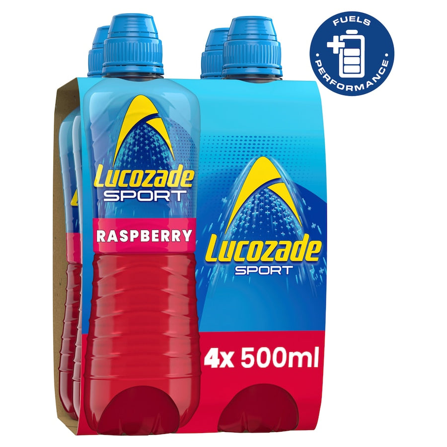 Lucozade Sport Drink Raspberry 4 x 500ml