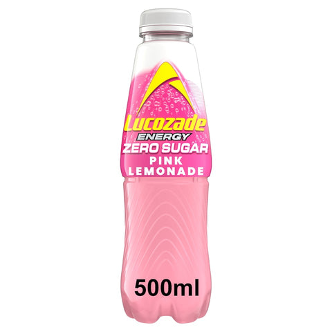 Lucozade Energy Zero Pink Lemonade 500Ml