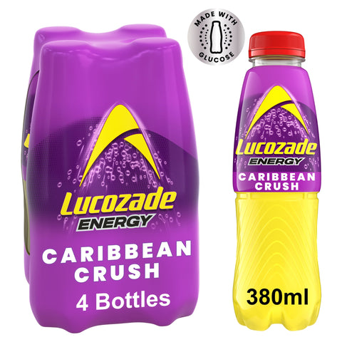 Lucozade Energy Carribbean Crush 4 X 380Ml