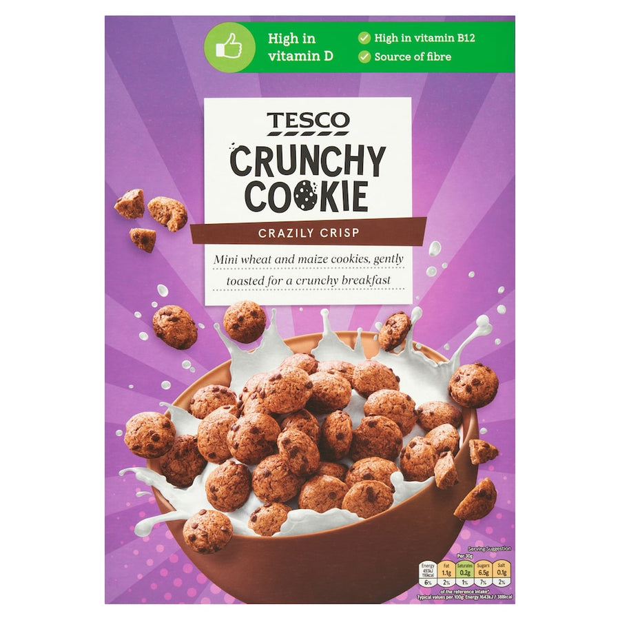 Tesco Crunchy Cookie Cereal 325G