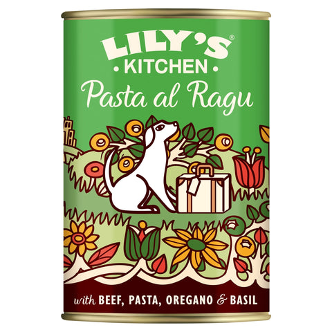 Lily's Kitchen Pasta al Ragu with Beef, Oregano & Basil Dog Food 400g