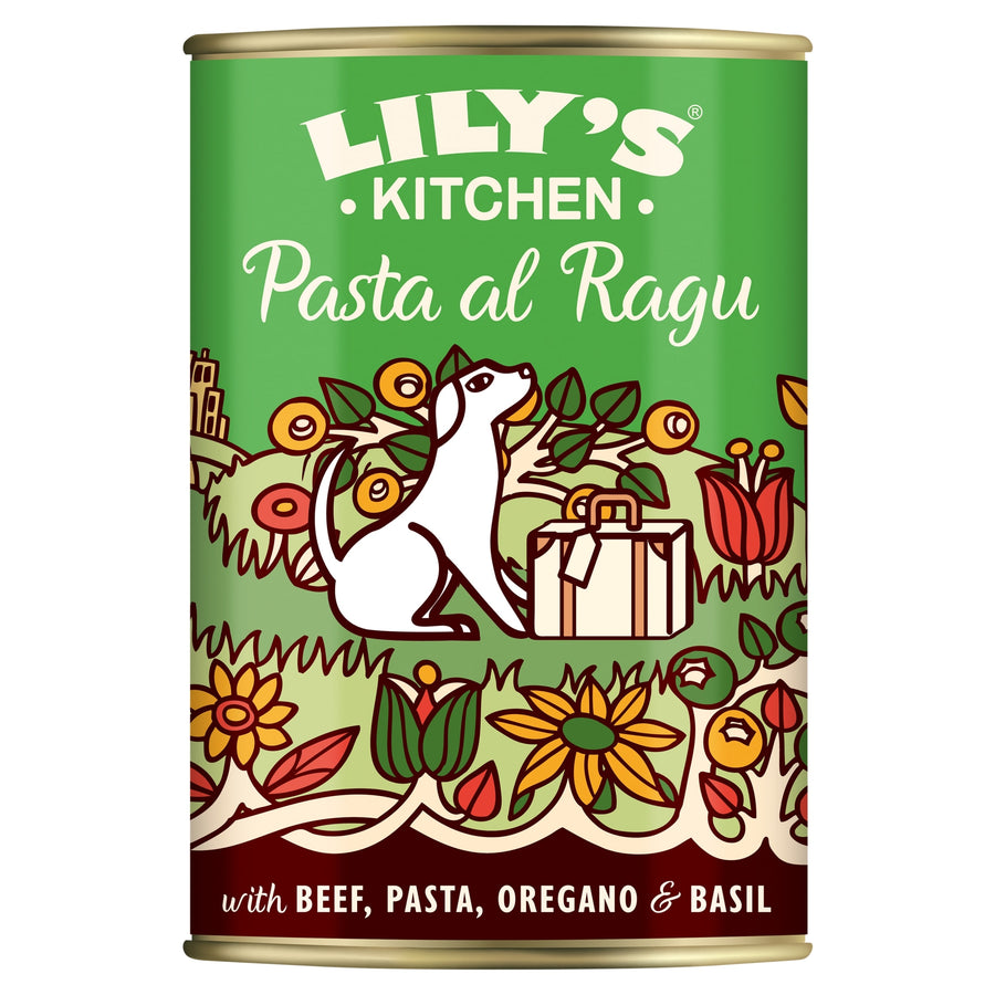Lily's Kitchen Pasta al Ragu with Beef, Oregano & Basil Dog Food 400g