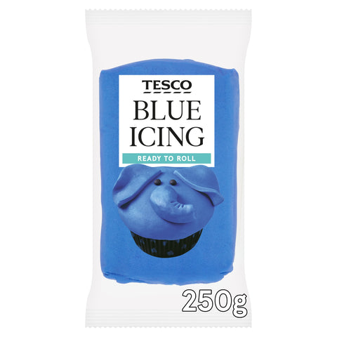 Tesco Ready To Roll Blue Icing 250g