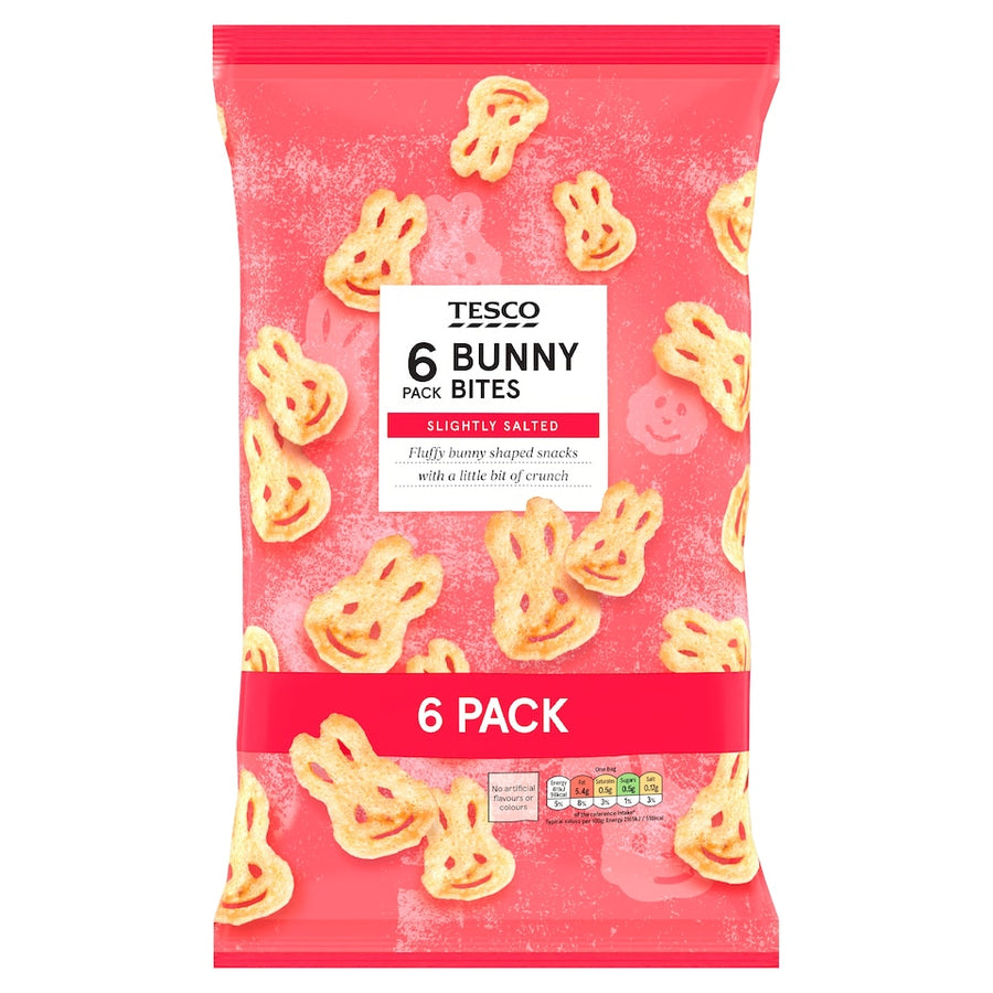 Tesco Bunny Bites Snacks 6 X 19 G
