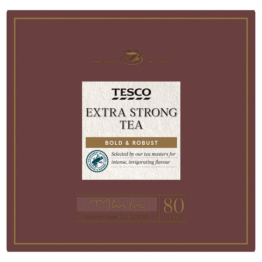 Tesco Extra Strong Tea 80 Bags 250G
