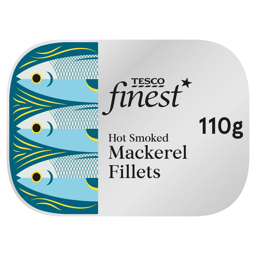 Tesco Finest Hot Smoked Mackerel Fillets 110G