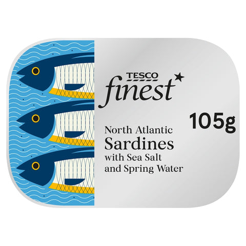 Tesco Finest Sardines In Water 105G