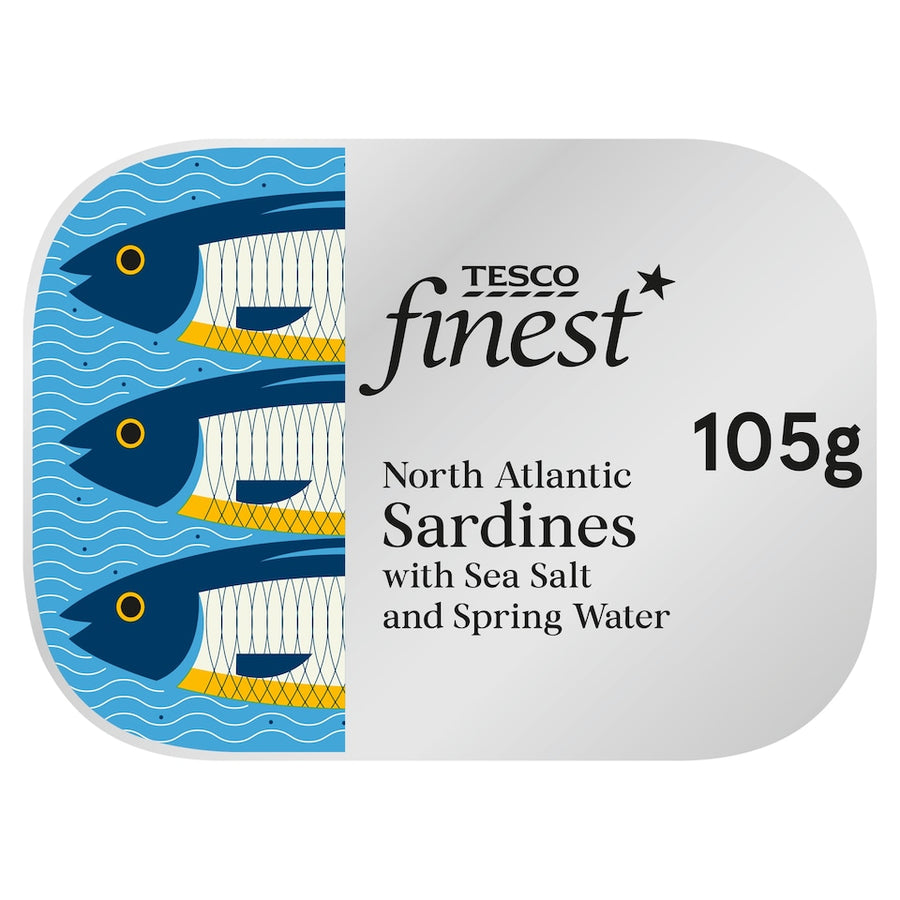 Tesco Finest Sardines In Water 105G