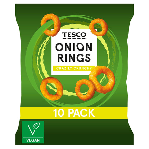 Tesco Onion Rings 10 Pack 170G