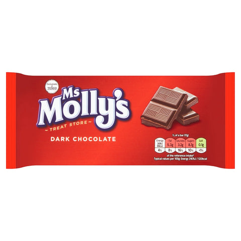 Ms Molly's Dark Chocolate Bar 100G