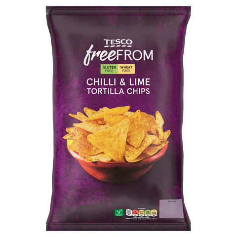 Tesco Free From Chilli & Lime Tortilla Chips 200g