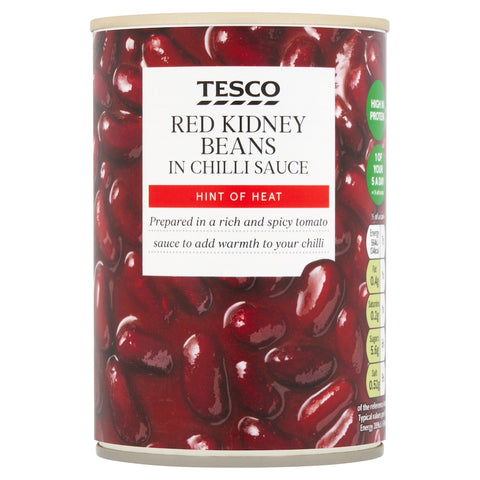 Tesco Red Kidney Beans In Chilli 390G