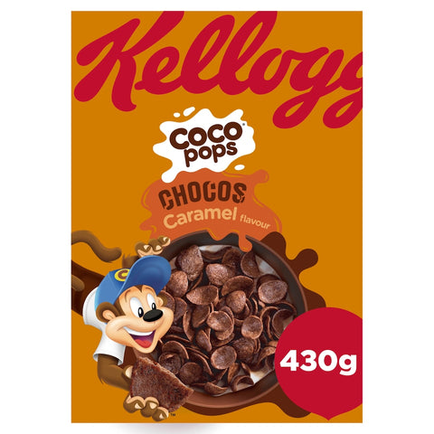 Kellogg's Coco Pops Chocos Caramel Breakfast Cereal 430g