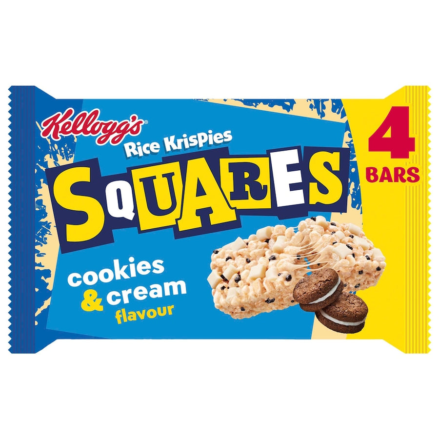 Kellogg's Rice Krispies Squares Cookies & Cream Snack Bars 4x34g