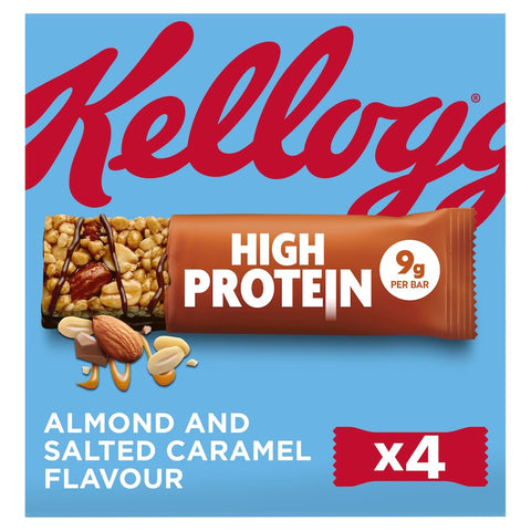 Kellogg's High Protein Almond & Salted Caramel Snack Bars 4x35g