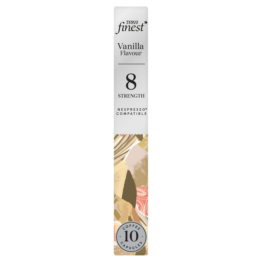 Tesco Finest Coffee Capsules - Vanilla Flavour 10 Pack 54g