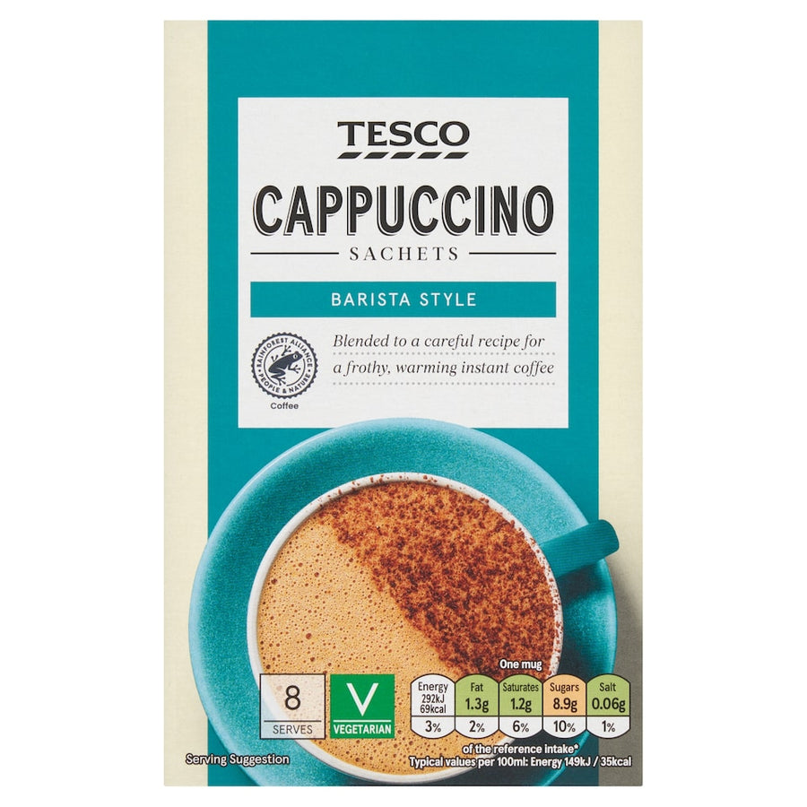 Tesco Cappuccino Sachets 124G (8*15.5G)