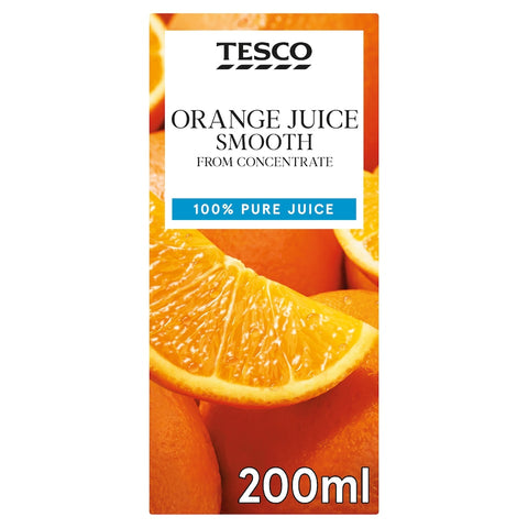 Tesco Orange Juice Smooth From Concentrate 200Ml
