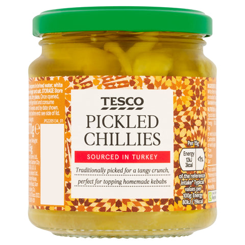 Tesco Pickled Chillies 270G