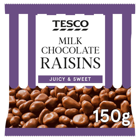 Tesco Milk Chocolate Raisins 150g