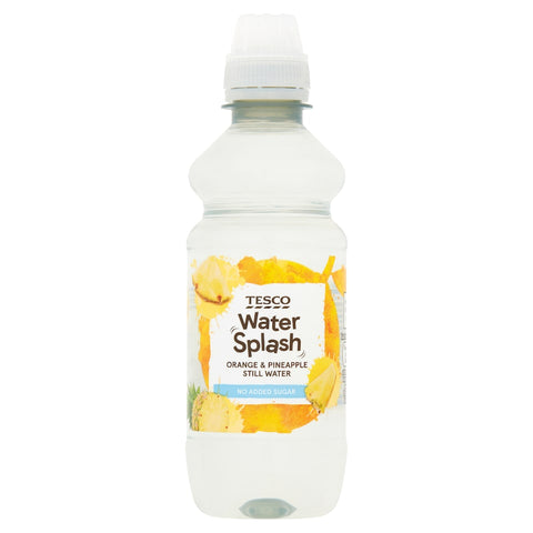Tesco Water Splash No Added Sugar Still Water - Orange & Pineapple 300ml