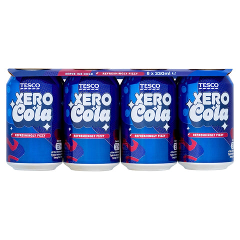 Tesco Xero Cola 8x330ml
