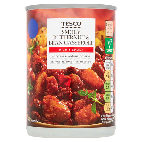 Tesco Smoky Butternut & Bean Casserole 392G
