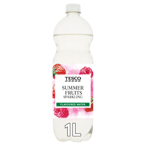 Tesco Summer Fruits Sparkling Flavoured Water 1 Litre