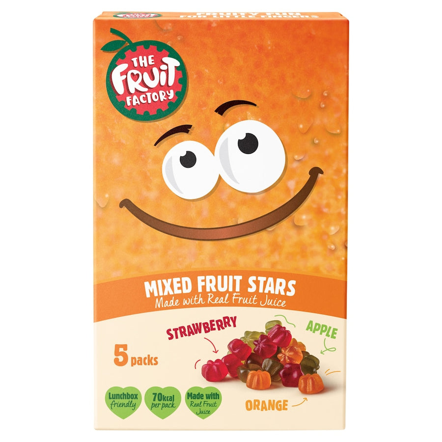 Fruit Factory Multi Fruit Stars 5 Pack 100G