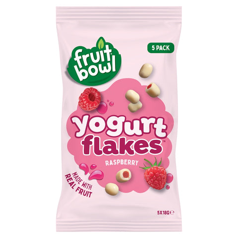 Fruit Bowl Raspberry Yogurt Flakes 5 x 18g
