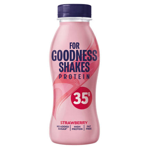 For Goodness Shakes Protein Strawberry Flavour 330ml
