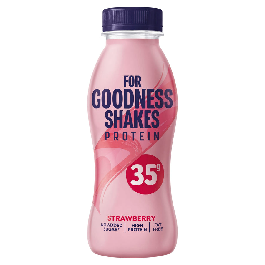 For Goodness Shakes Protein Strawberry Flavour 330ml