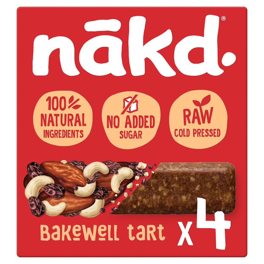 Nakd Bakewell Tart Fruit & Nut Bars 4 Pack 140g