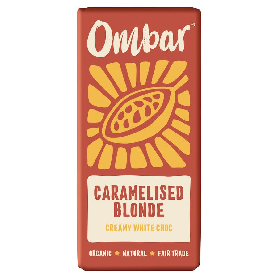 Ombar Blonde Caramelised white Choco Bar 70g