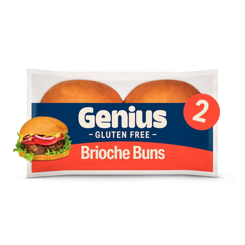 Genius Gluten Free Brioche Style Burger Buns 2 Pack