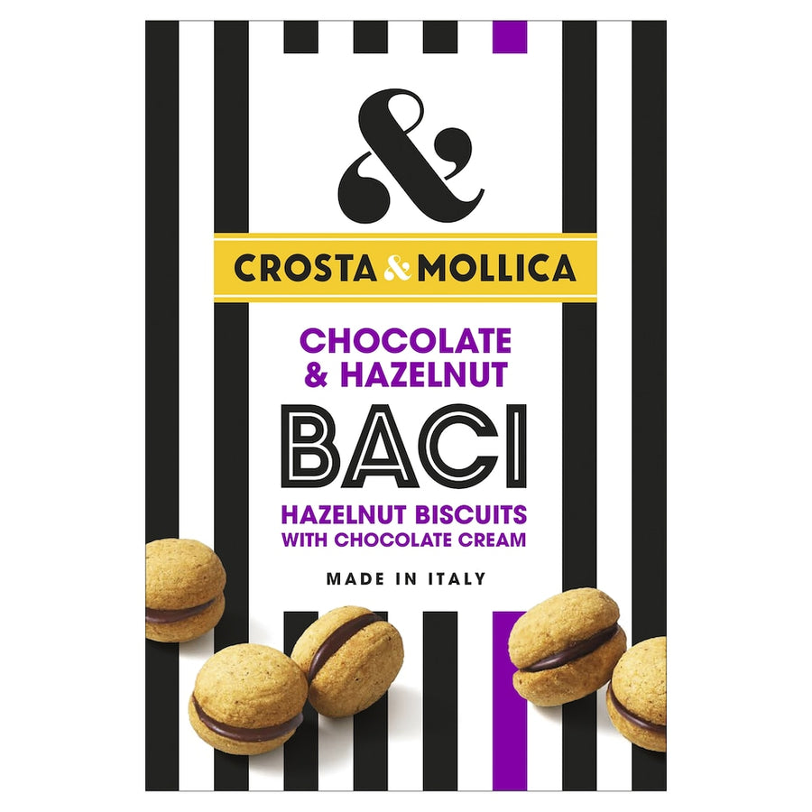 Crosta & Mollica Baci Hazelnut Biscuits 140g