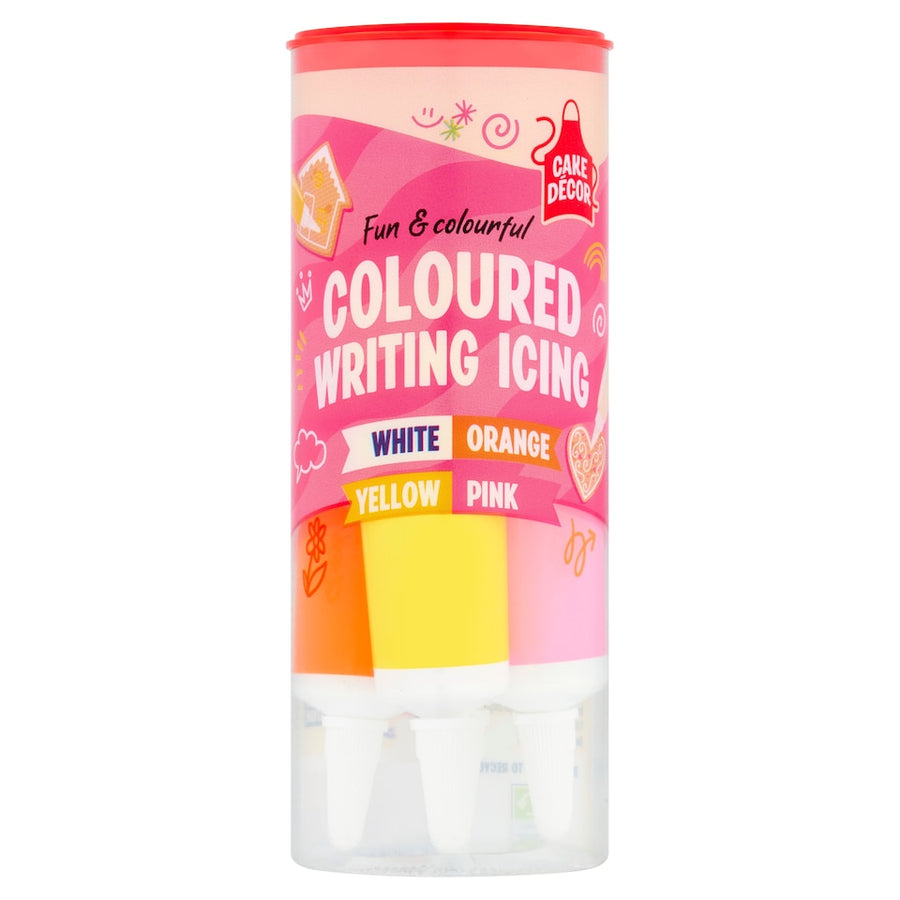 Cake Decor Coloured Writing Icing 76G
